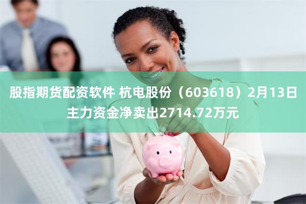 股指期货配资软件 杭电股份（603618）2月13日主力资金净卖出2714.72万元